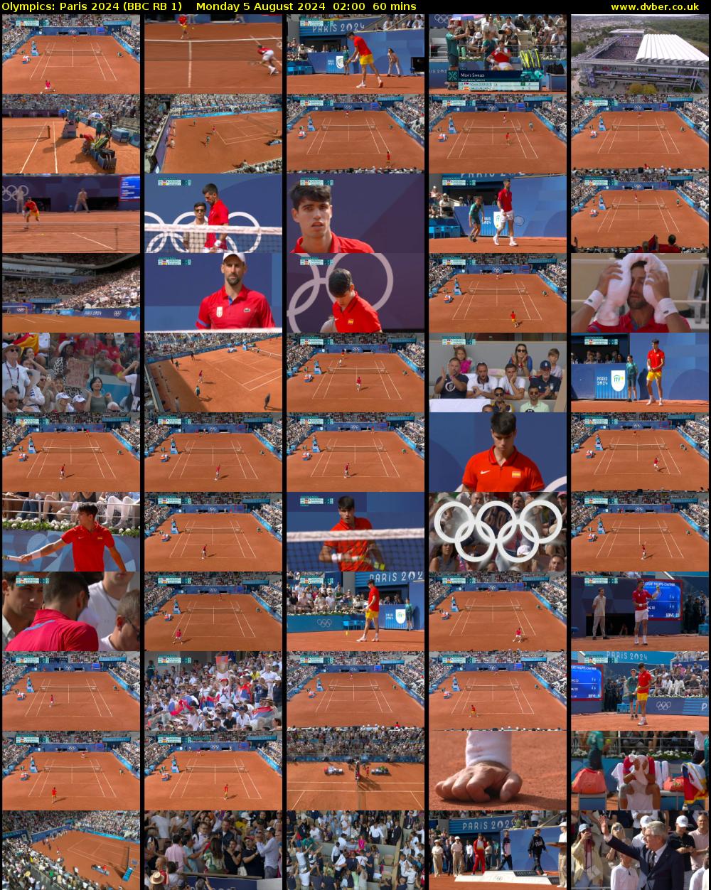 Olympics: Paris 2024 (BBC RB 1) Monday 5 August 2024 02:00 - 03:00