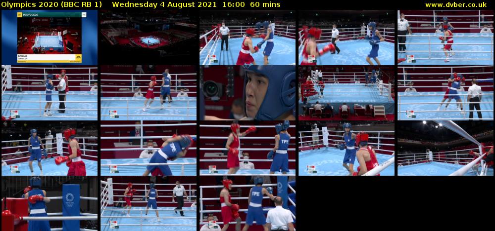 Olympics 2020 (BBC RB 1) Wednesday 4 August 2021 16:00 - 17:00