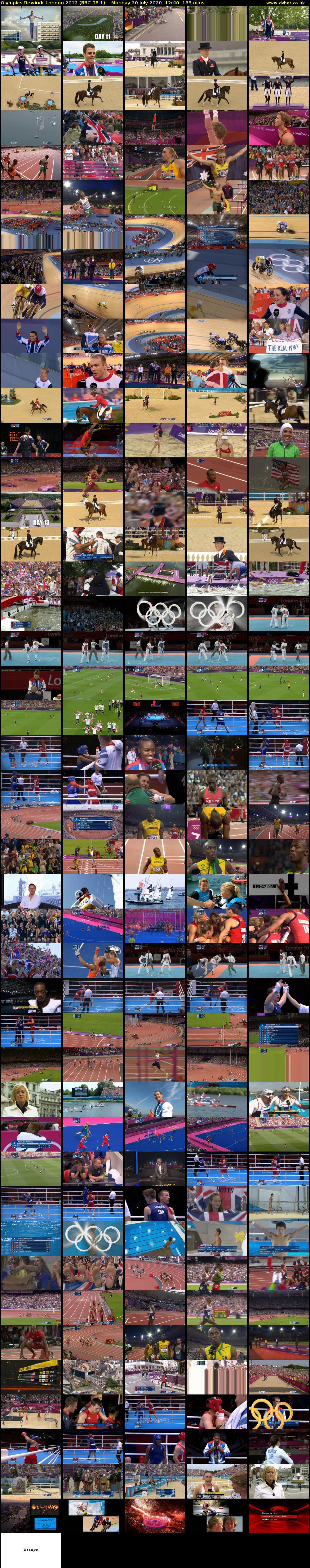 Olympics Rewind: London 2012 (BBC RB 1) Monday 20 July 2020 12:40 - 15:15
