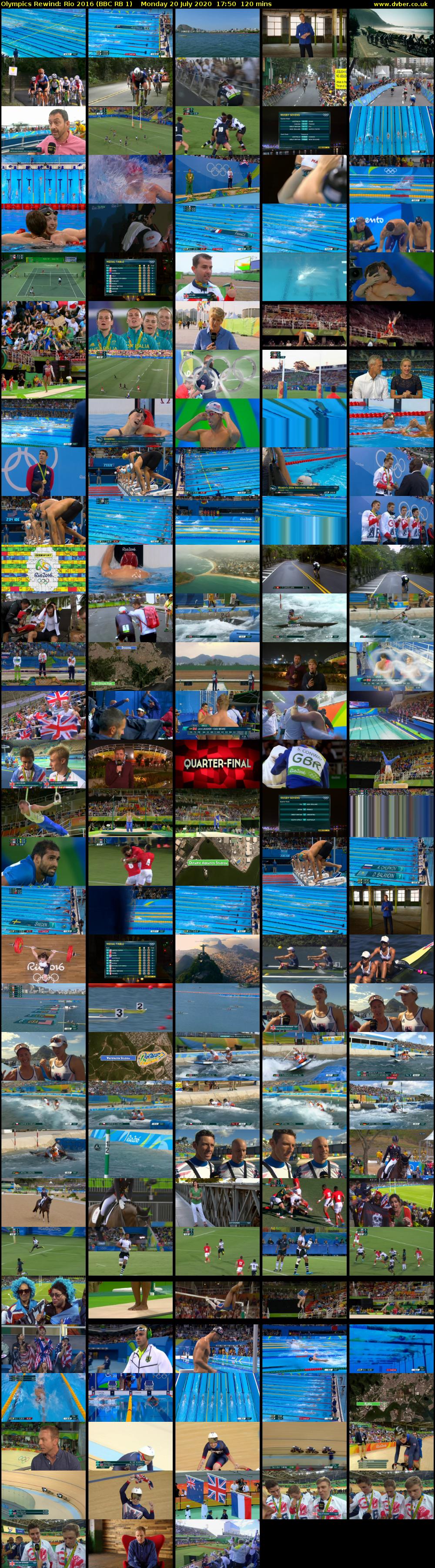 Olympics Rewind: Rio 2016 (BBC RB 1) Monday 20 July 2020 17:50 - 19:50