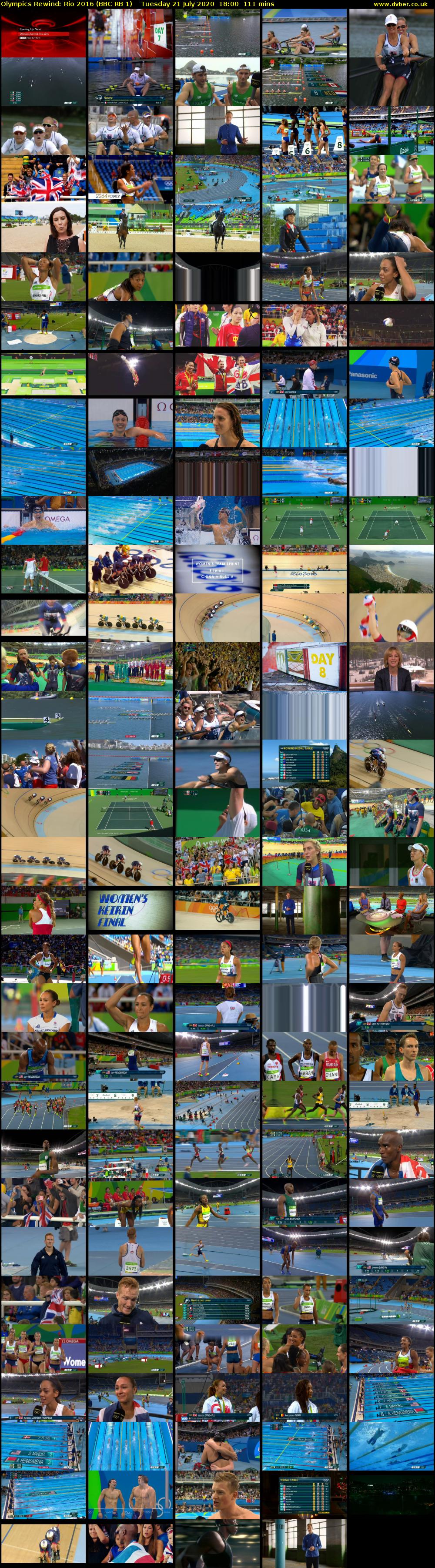 Olympics Rewind: Rio 2016 (BBC RB 1) Tuesday 21 July 2020 18:00 - 19:51