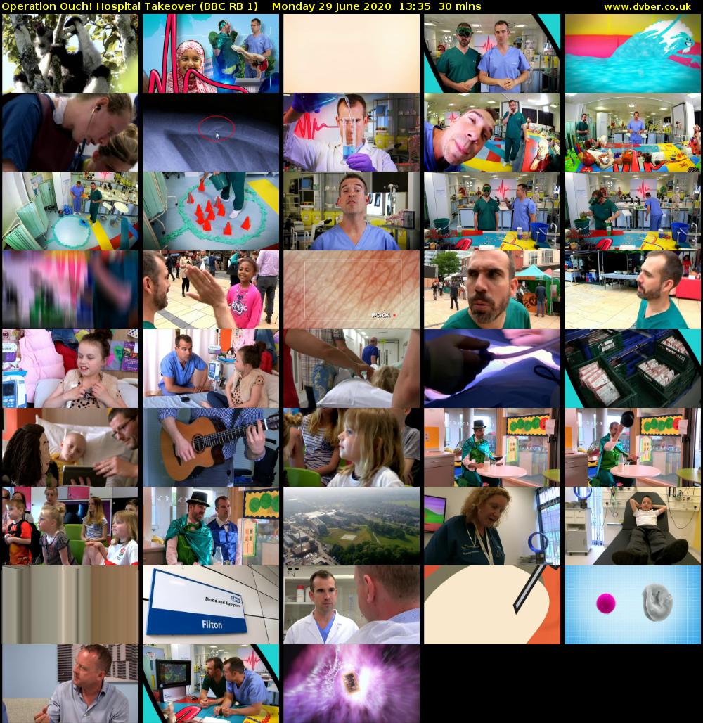 Operation Ouch! Hospital Takeover (BBC RB 1) Monday 29 June 2020 13:35 - 14:05