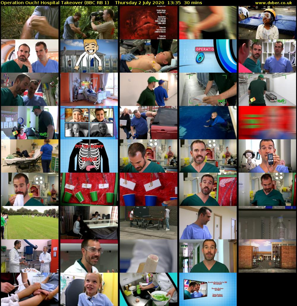 Operation Ouch! Hospital Takeover (BBC RB 1) Thursday 2 July 2020 13:35 - 14:05