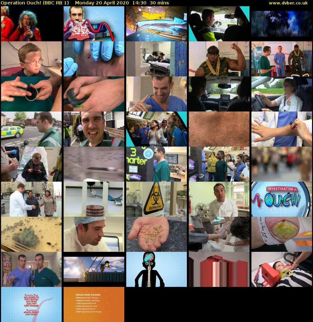 Operation Ouch! (BBC RB 1) Monday 20 April 2020 14:30 - 15:00