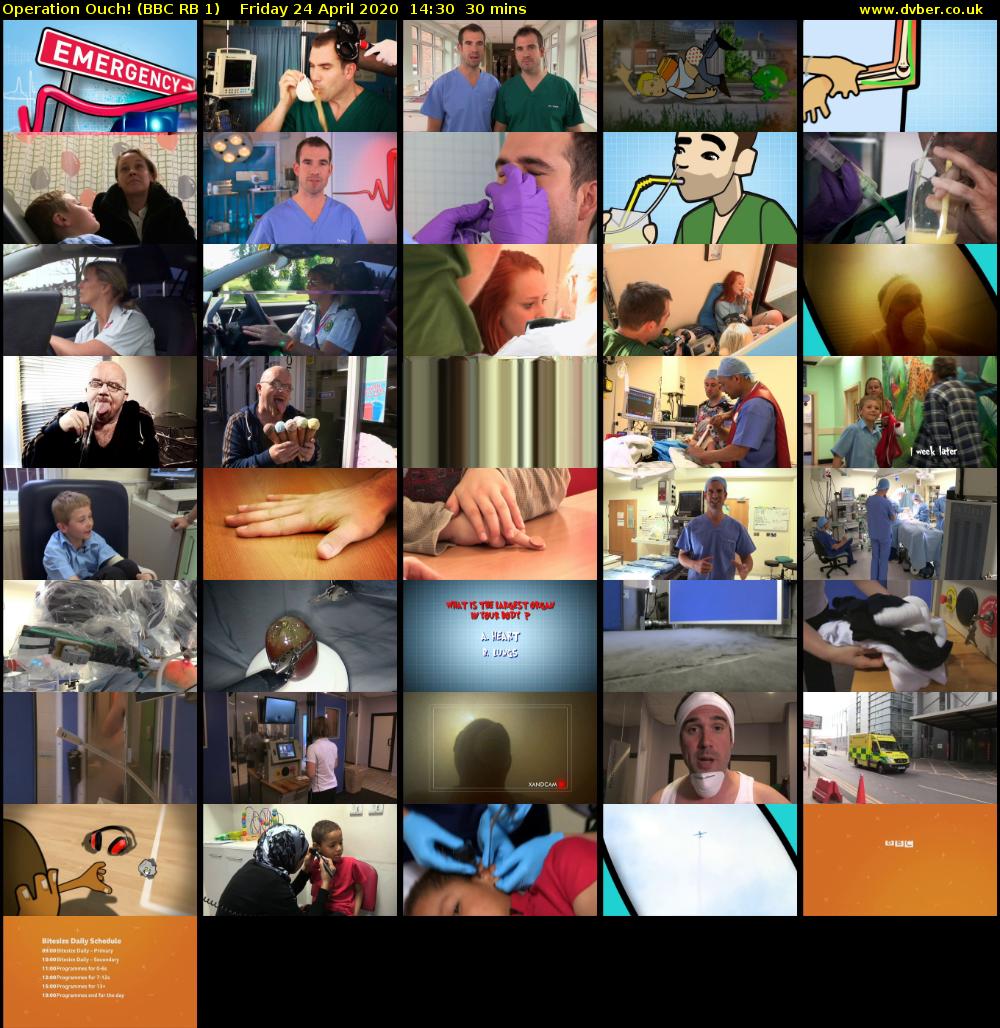 Operation Ouch! (BBC RB 1) Friday 24 April 2020 14:30 - 15:00