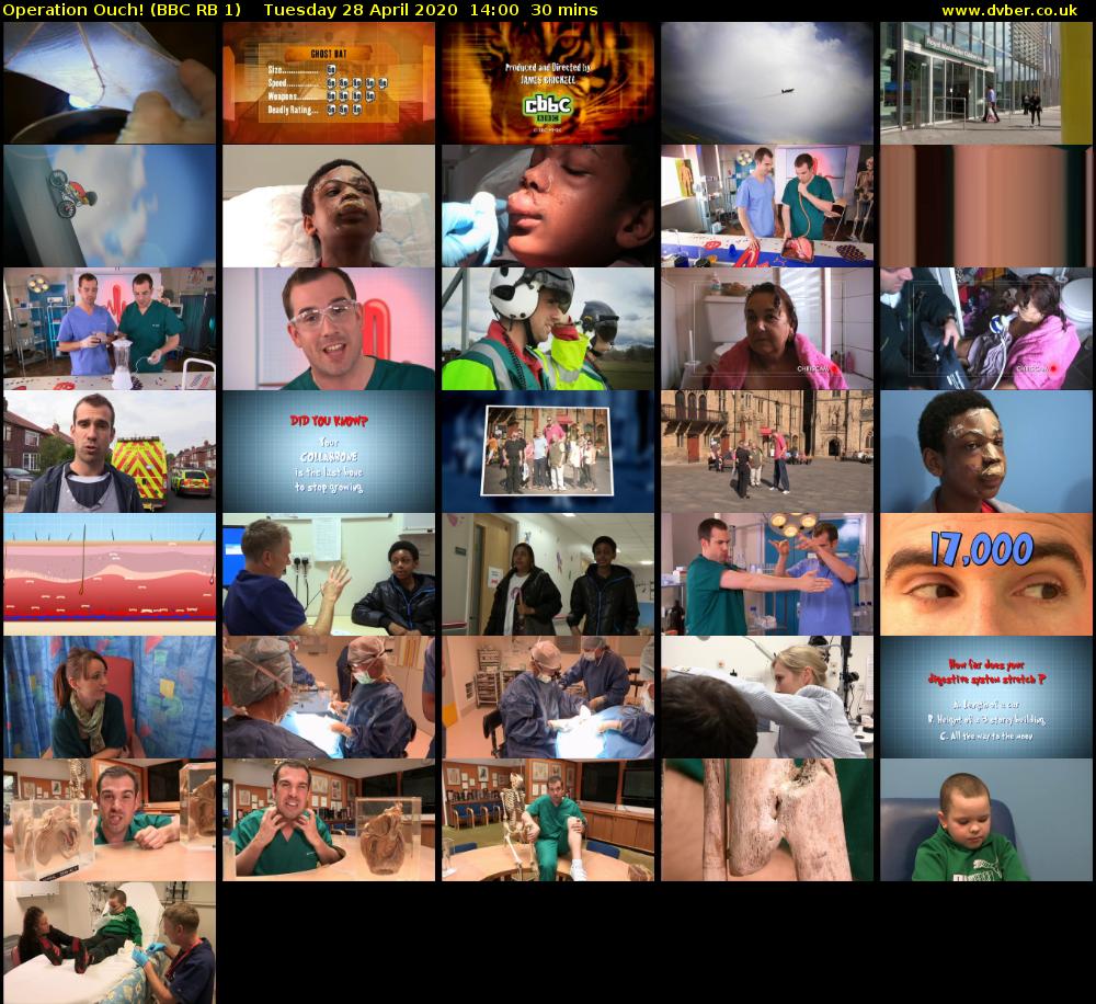 Operation Ouch! (BBC RB 1) Tuesday 28 April 2020 14:00 - 14:30