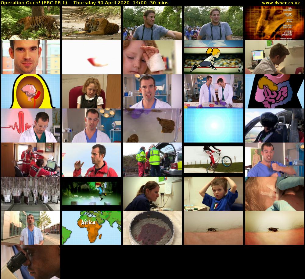 Operation Ouch! (BBC RB 1) Thursday 30 April 2020 14:00 - 14:30