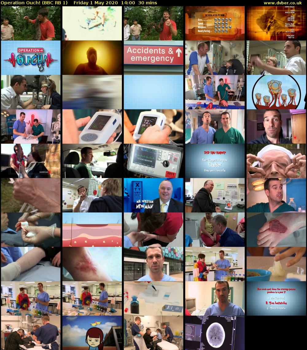 Operation Ouch! (BBC RB 1) Friday 1 May 2020 14:00 - 14:30