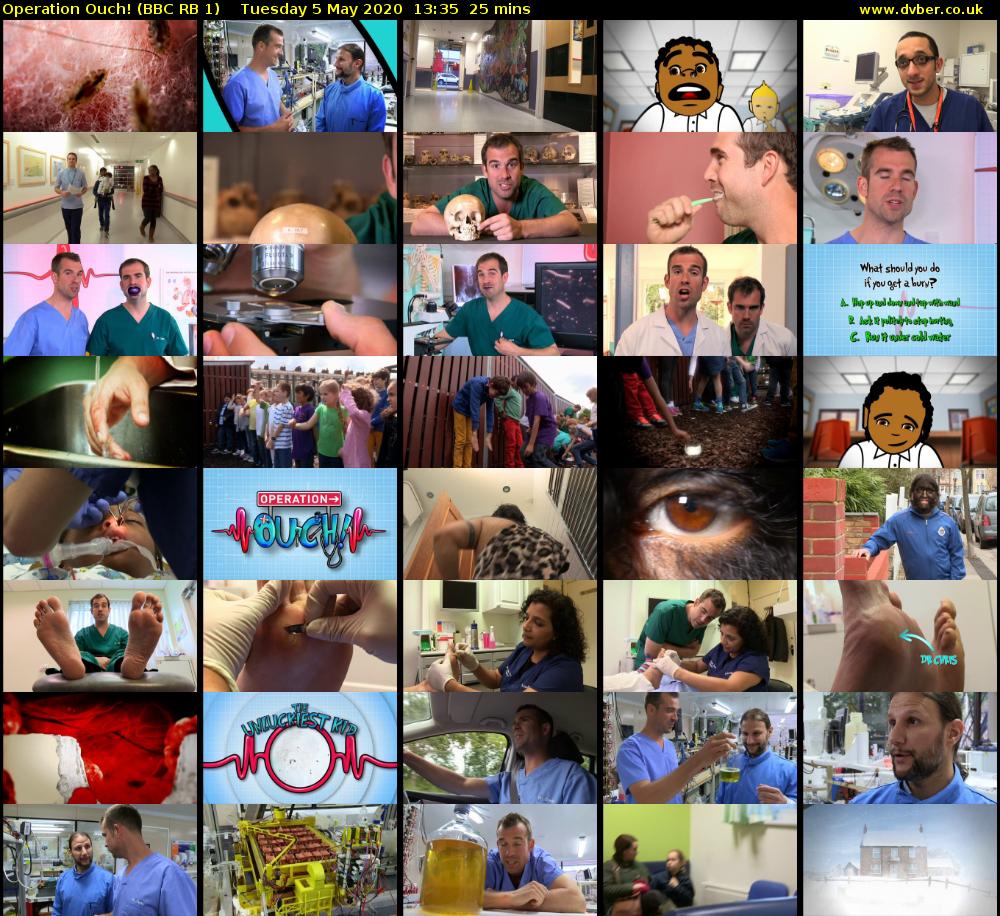 Operation Ouch! (BBC RB 1) Tuesday 5 May 2020 13:35 - 14:00