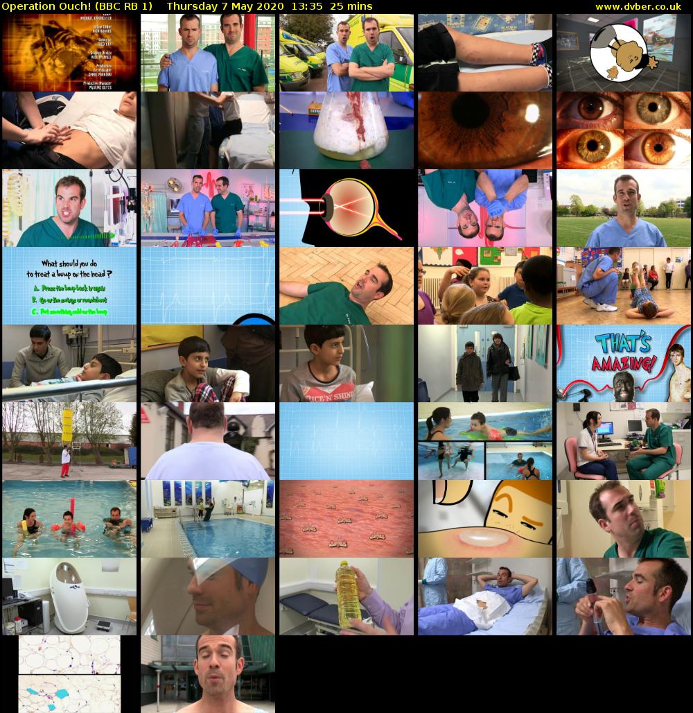 Operation Ouch! (BBC RB 1) Thursday 7 May 2020 13:35 - 14:00