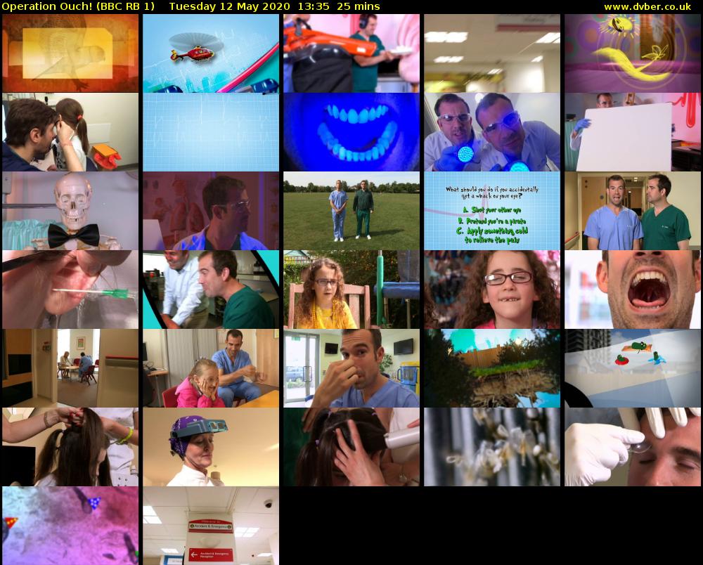 Operation Ouch! (BBC RB 1) Tuesday 12 May 2020 13:35 - 14:00