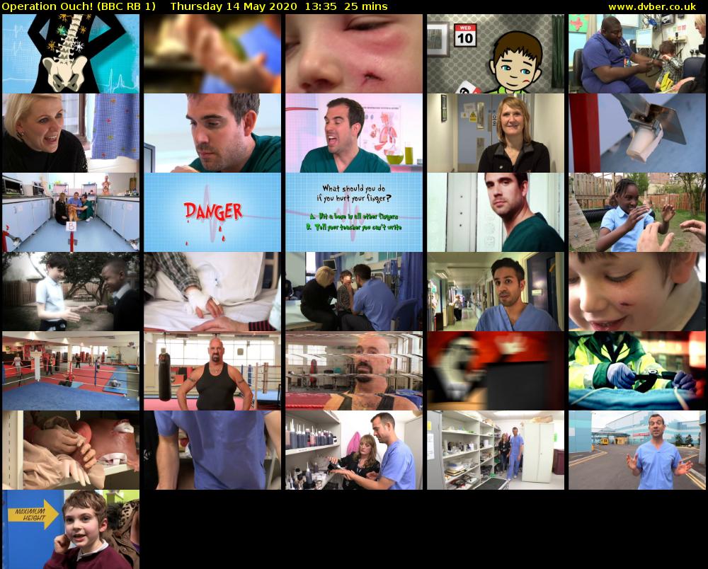 Operation Ouch! (BBC RB 1) Thursday 14 May 2020 13:35 - 14:00