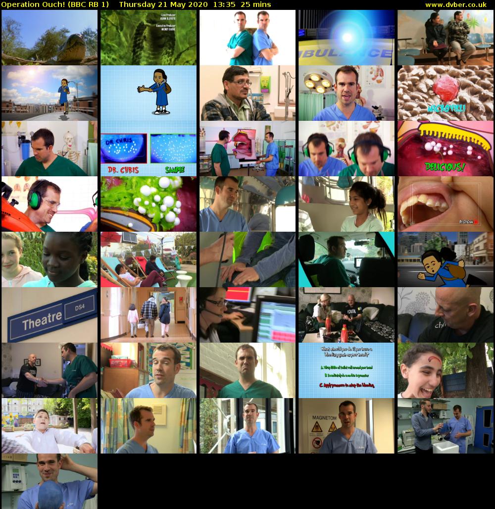 Operation Ouch! (BBC RB 1) Thursday 21 May 2020 13:35 - 14:00