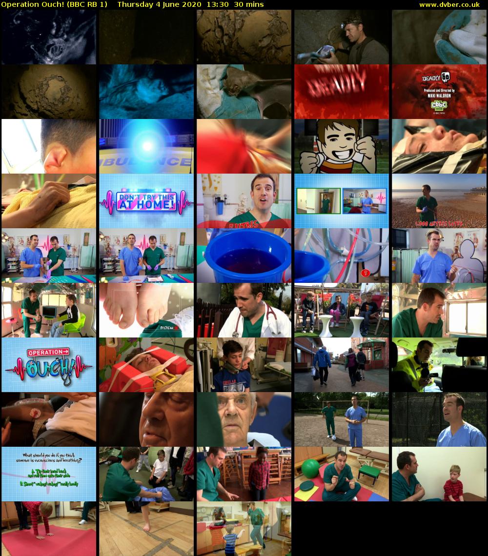 Operation Ouch! (BBC RB 1) Thursday 4 June 2020 13:30 - 14:00