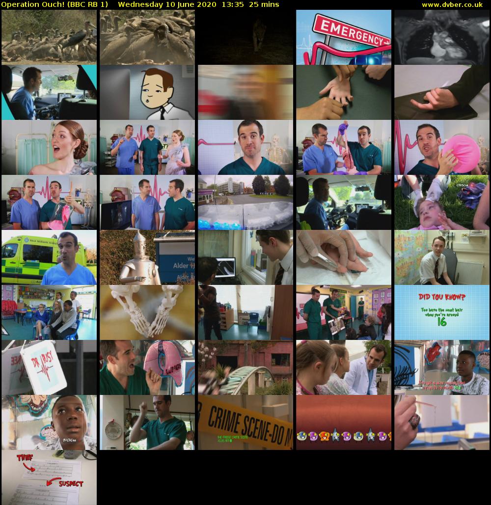 Operation Ouch! (BBC RB 1) Wednesday 10 June 2020 13:35 - 14:00