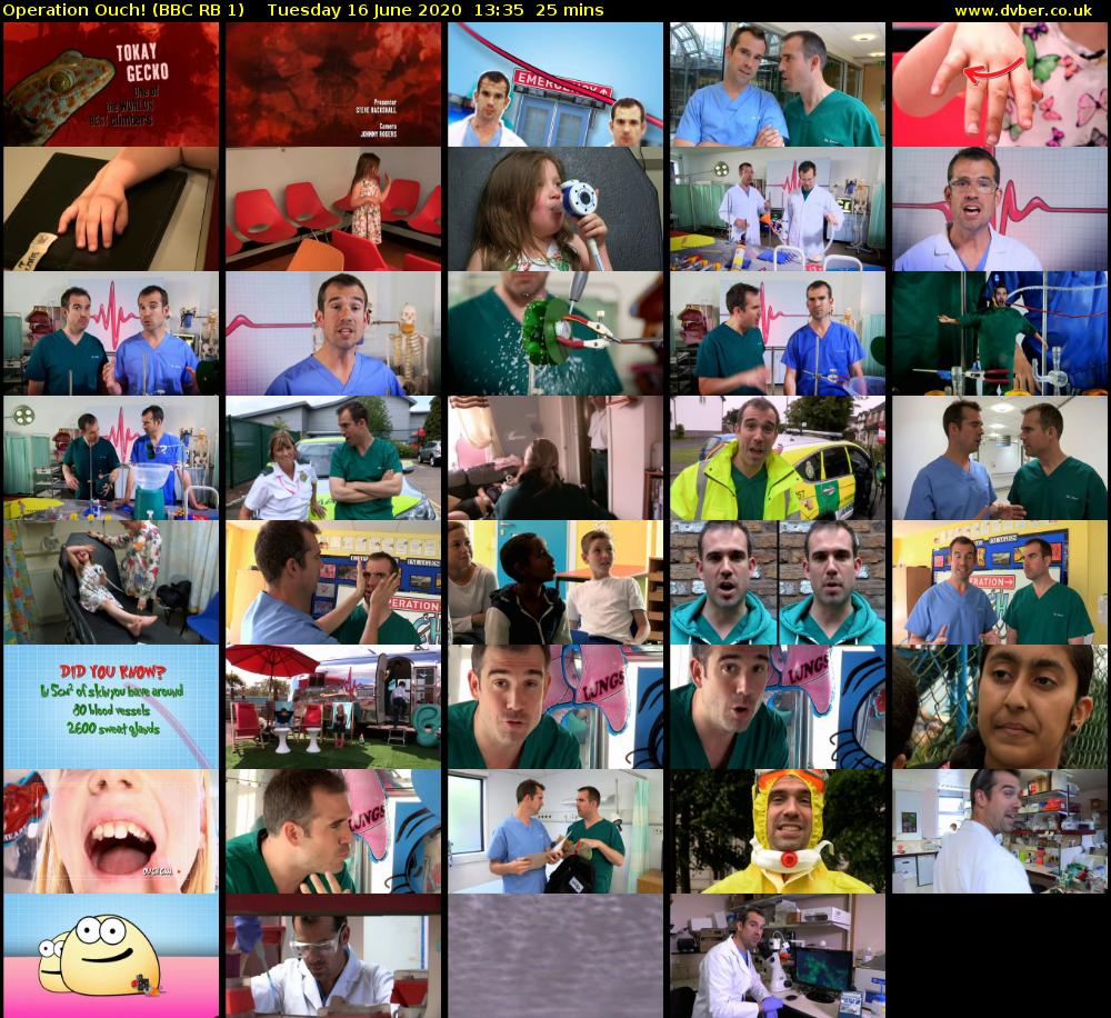 Operation Ouch! (BBC RB 1) Tuesday 16 June 2020 13:35 - 14:00