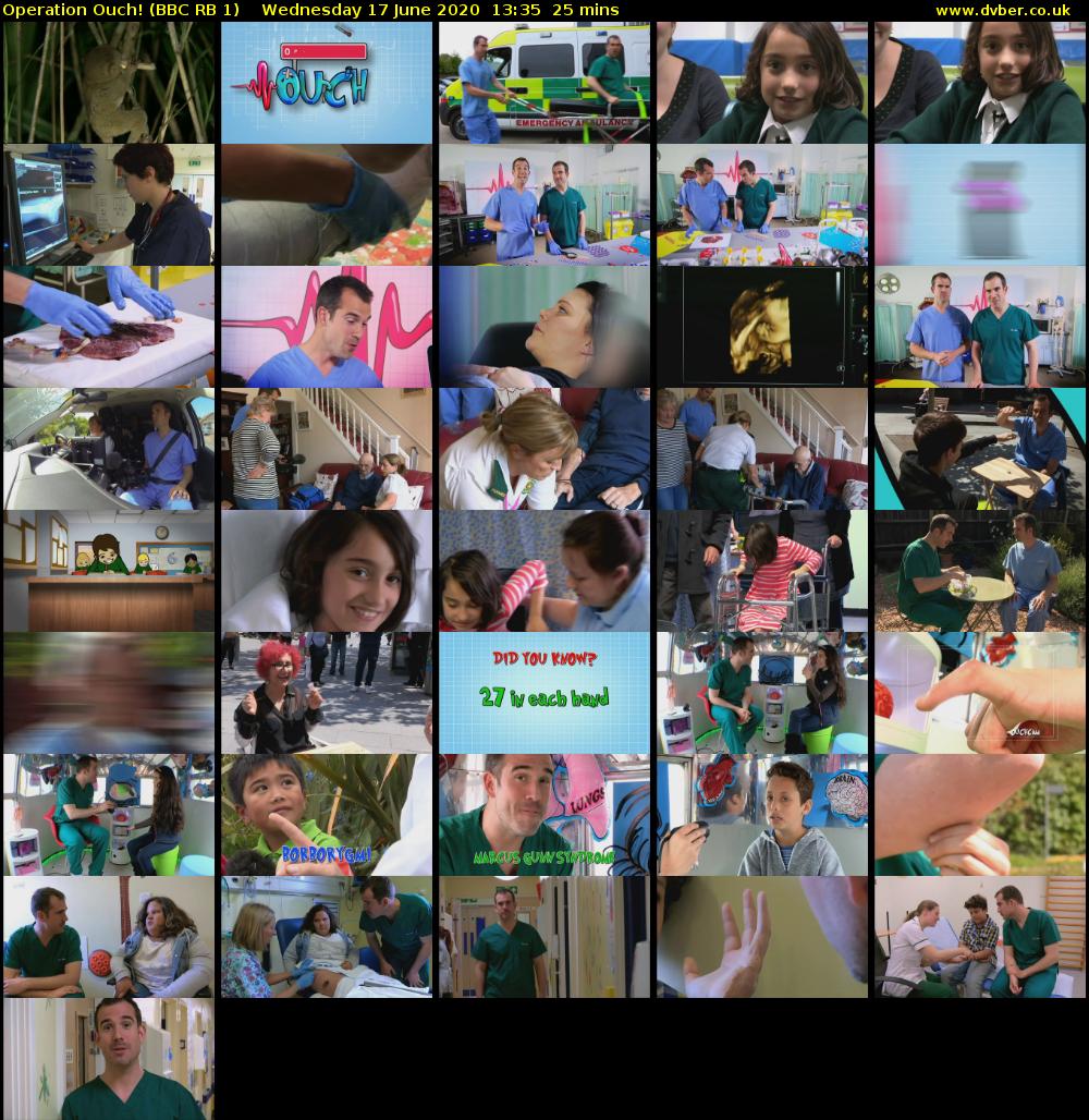 Operation Ouch! (BBC RB 1) Wednesday 17 June 2020 13:35 - 14:00