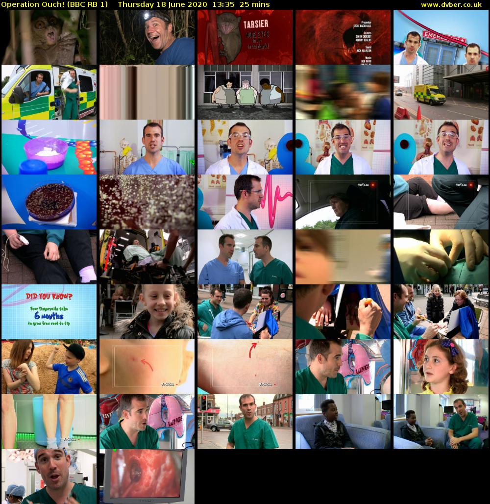 Operation Ouch! (BBC RB 1) Thursday 18 June 2020 13:35 - 14:00