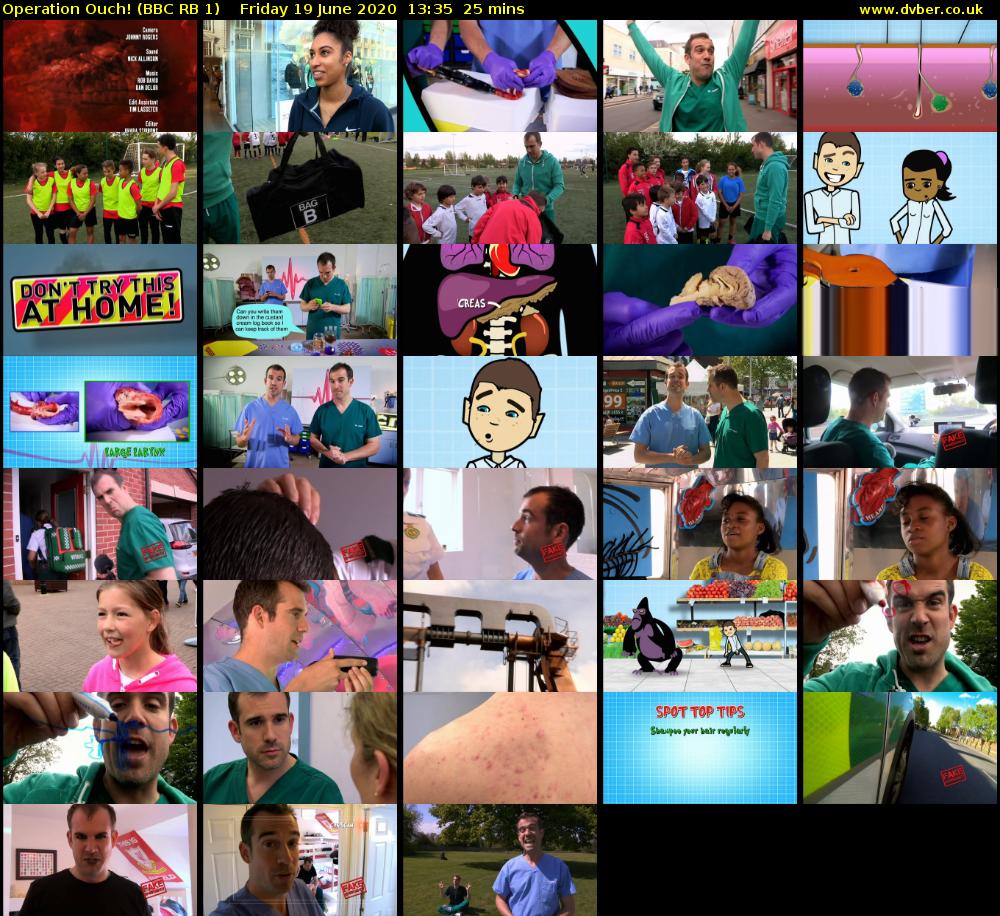 Operation Ouch! (BBC RB 1) Friday 19 June 2020 13:35 - 14:00