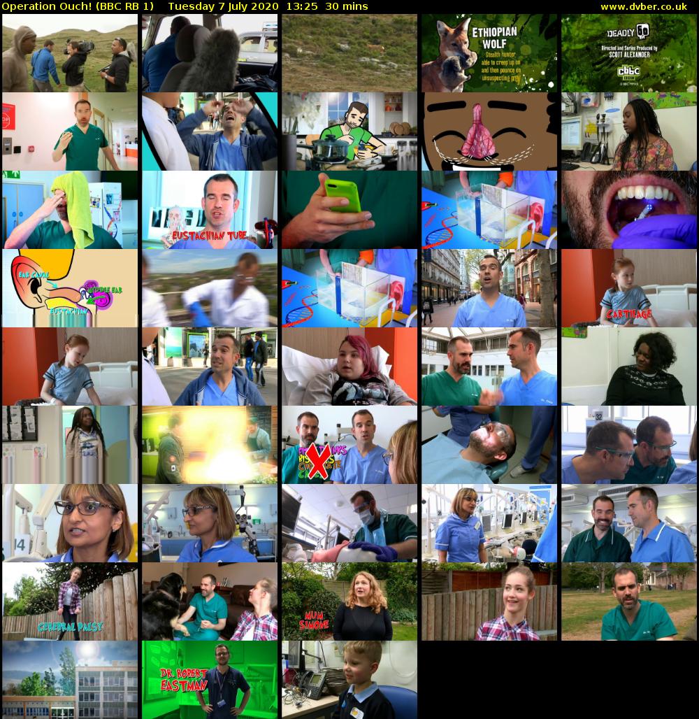 Operation Ouch! (BBC RB 1) Tuesday 7 July 2020 13:25 - 13:55