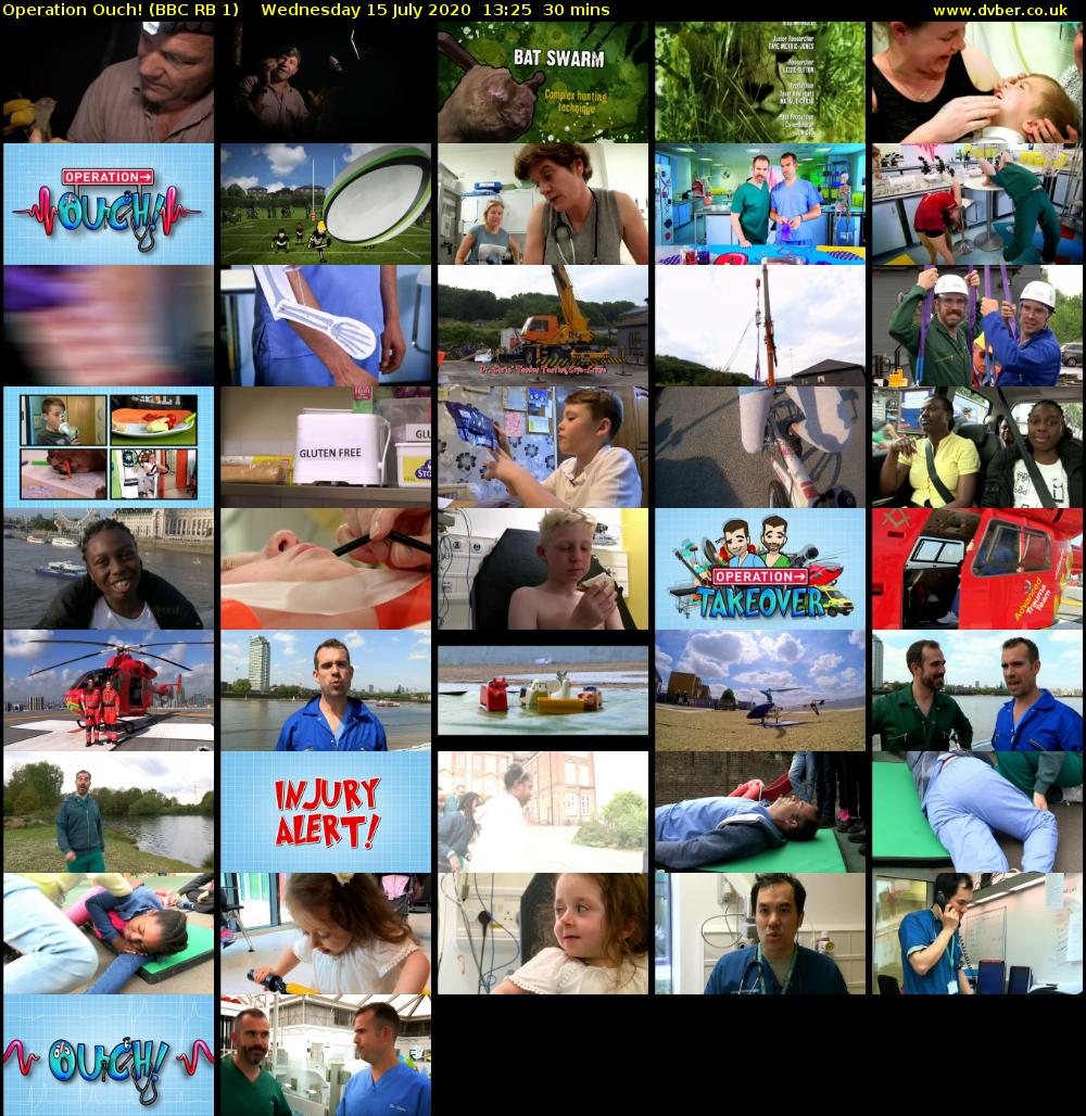 Operation Ouch! (BBC RB 1) Wednesday 15 July 2020 13:25 - 13:55