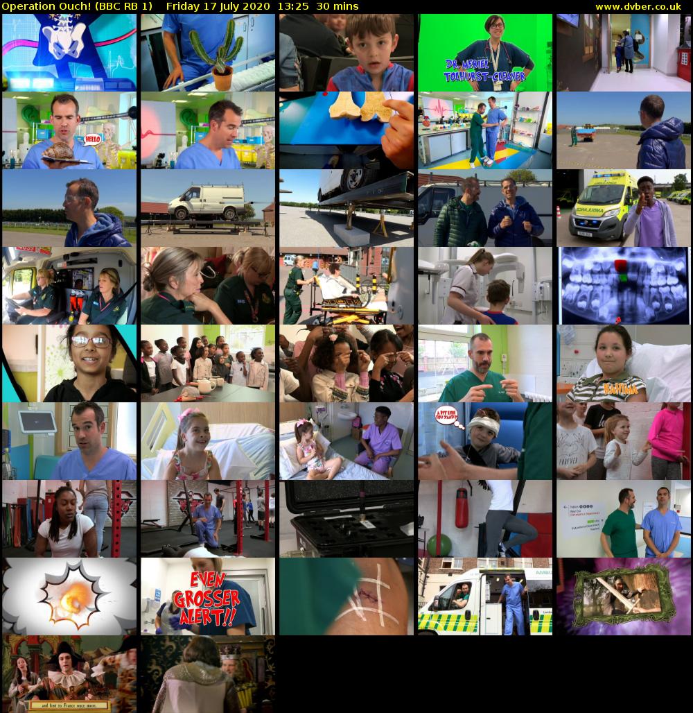 Operation Ouch! (BBC RB 1) Friday 17 July 2020 13:25 - 13:55