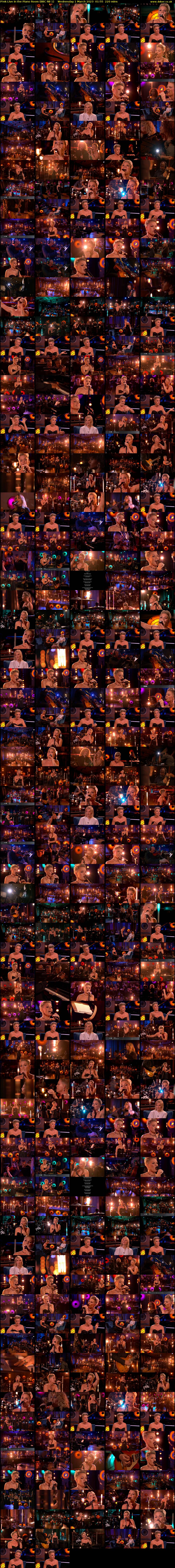 P!nk Live in the Piano Room (BBC RB 1) Wednesday 1 March 2023 01:55 - 05:35