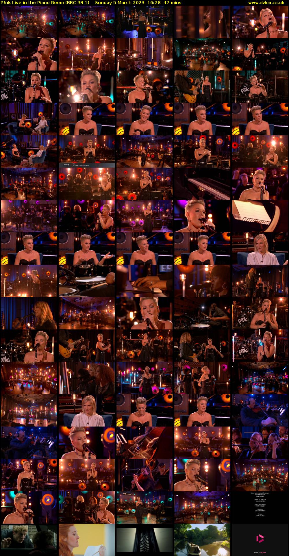 P!nk Live in the Piano Room (BBC RB 1) Sunday 5 March 2023 16:28 - 17:15