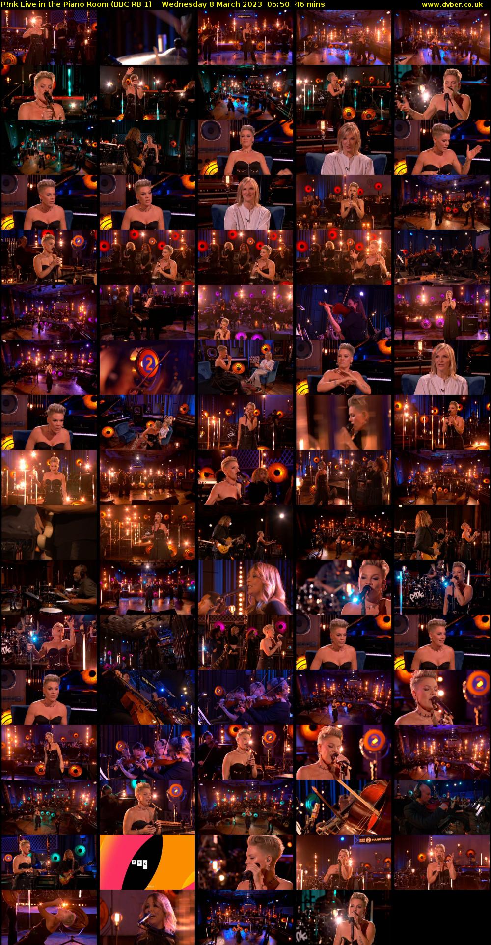 P!nk Live in the Piano Room (BBC RB 1) Wednesday 8 March 2023 05:50 - 06:36