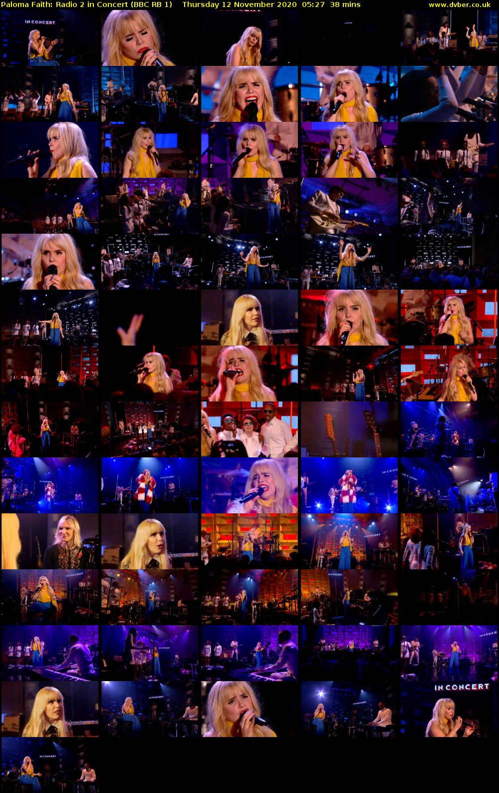 Paloma Faith: Radio 2 in Concert (BBC RB 1) Thursday 12 November 2020 05:27 - 06:05