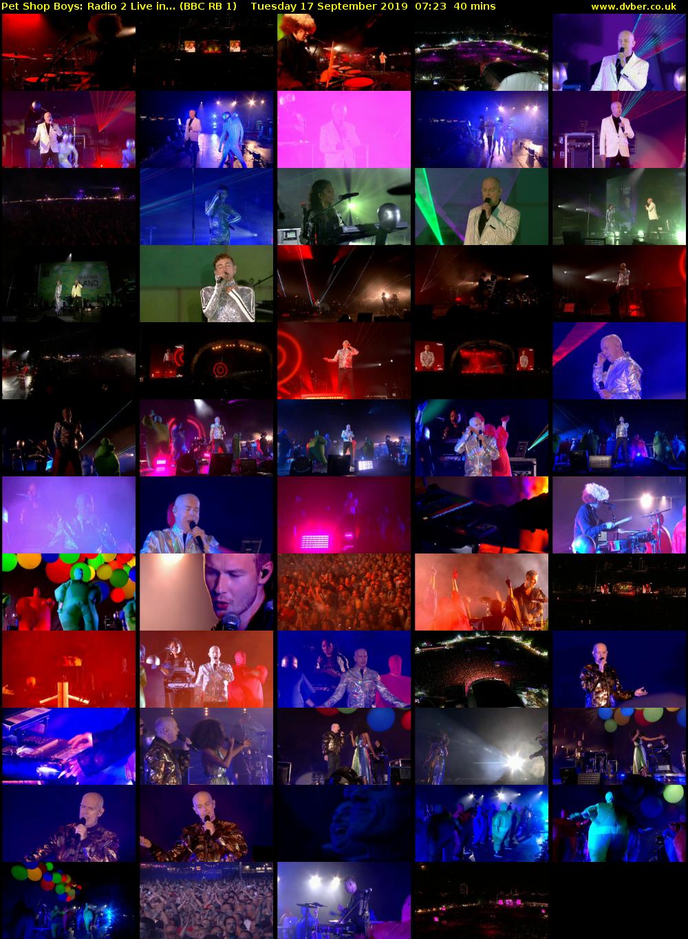 Pet Shop Boys: Radio 2 Live in... (BBC RB 1) Tuesday 17 September 2019 07:23 - 08:03