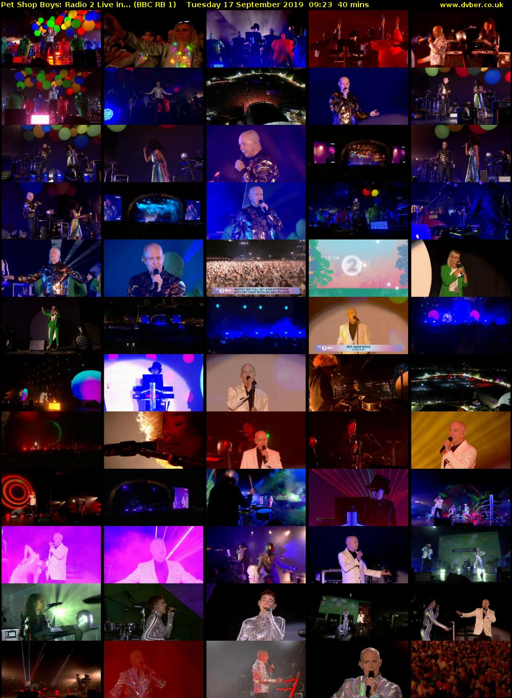 Pet Shop Boys: Radio 2 Live in... (BBC RB 1) Tuesday 17 September 2019 09:23 - 10:03
