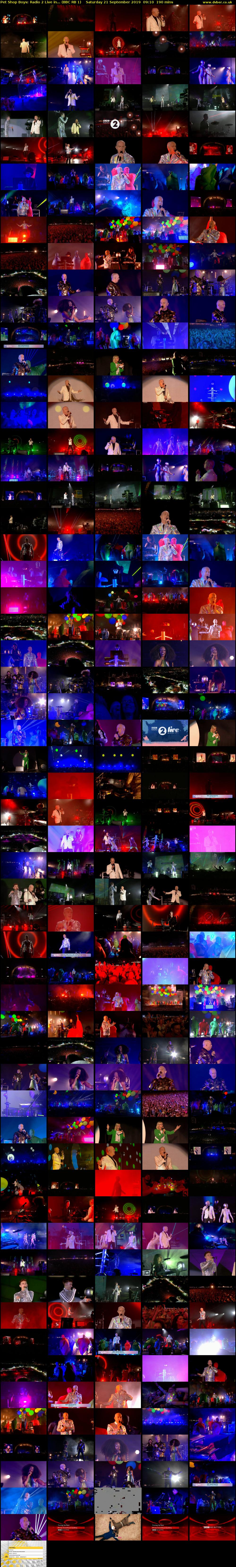 Pet Shop Boys: Radio 2 Live in... (BBC RB 1) Saturday 21 September 2019 09:10 - 12:20