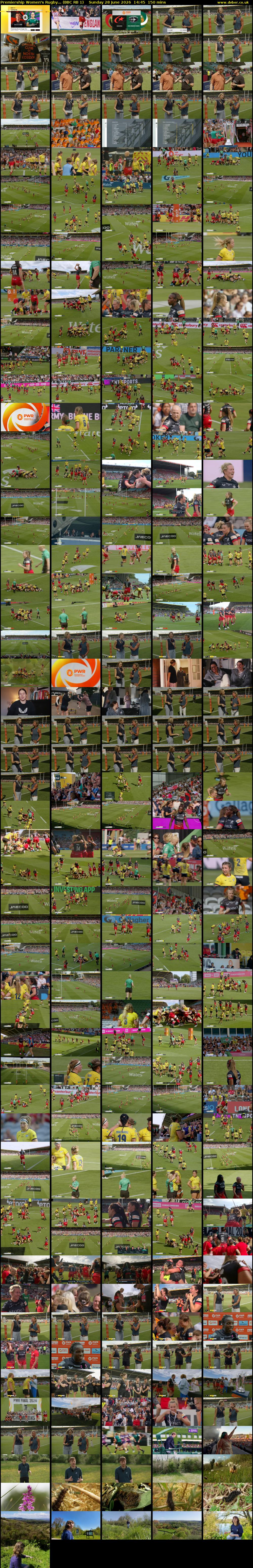 Premiership Women's Rugby... (BBC RB 1) Sunday 28 June 2026 14:45 - 17:15