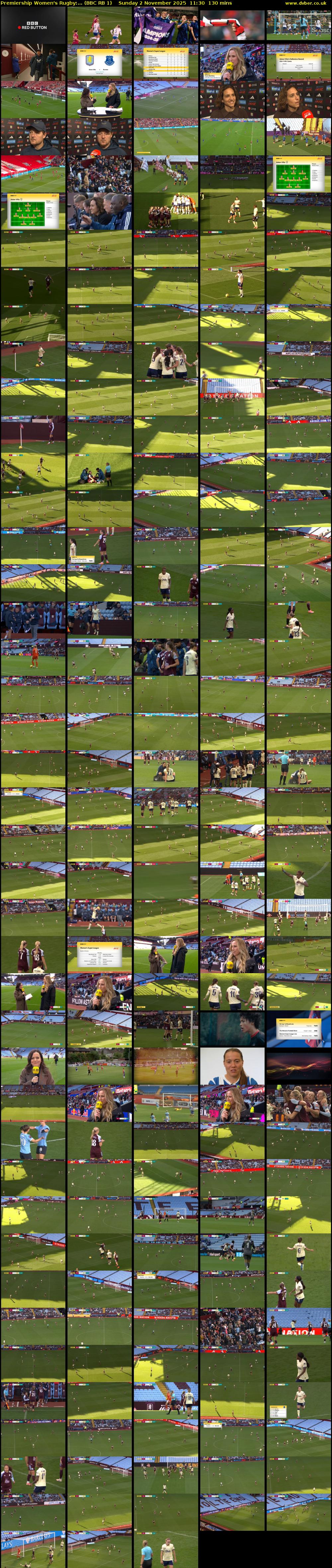 Premiership Women's Rugby:... (BBC RB 1) Sunday 2 November 2025 11:30 - 13:40