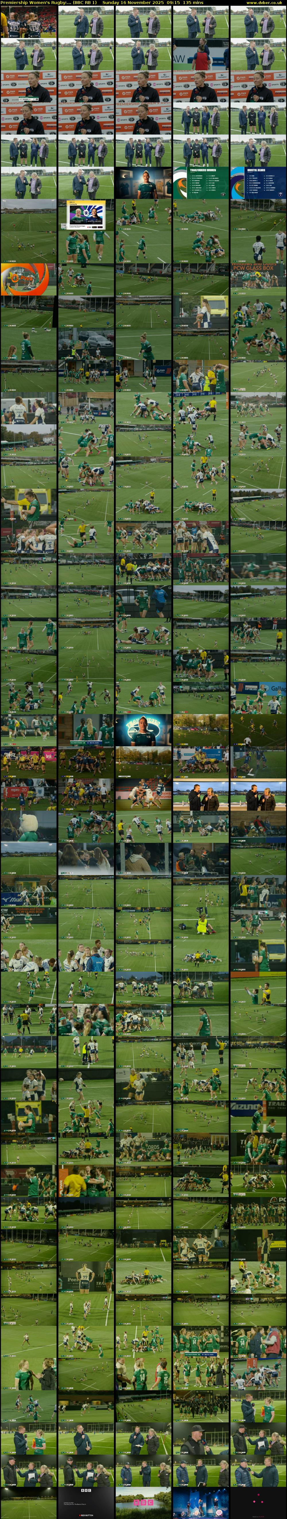 Premiership Women's Rugby:... (BBC RB 1) Sunday 16 November 2025 09:15 - 11:30