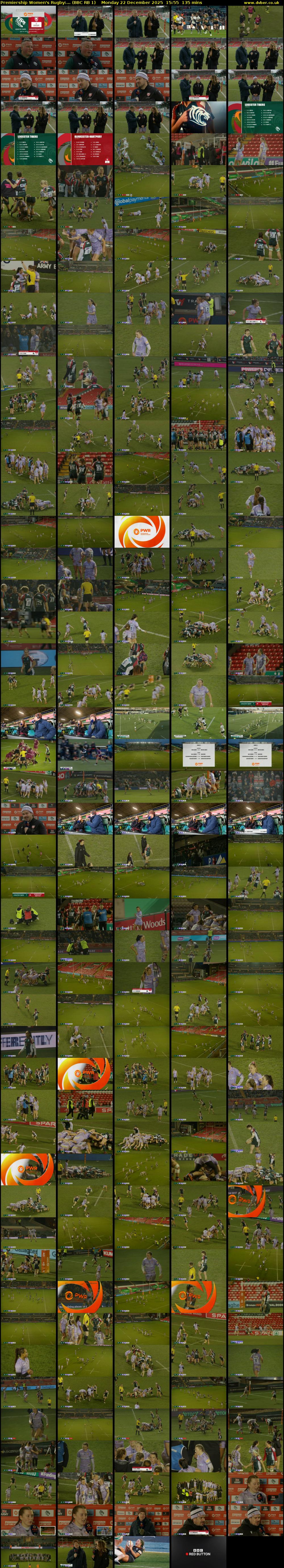 Premiership Women's Rugby:... (BBC RB 1) Monday 22 December 2025 15:55 - 18:10