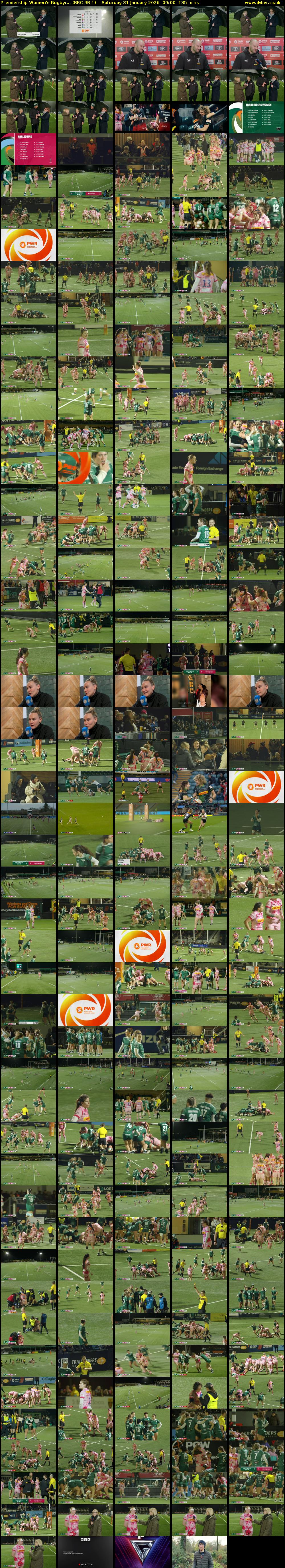 Premiership Women's Rugby:... (BBC RB 1) Saturday 31 January 2026 09:00 - 11:15