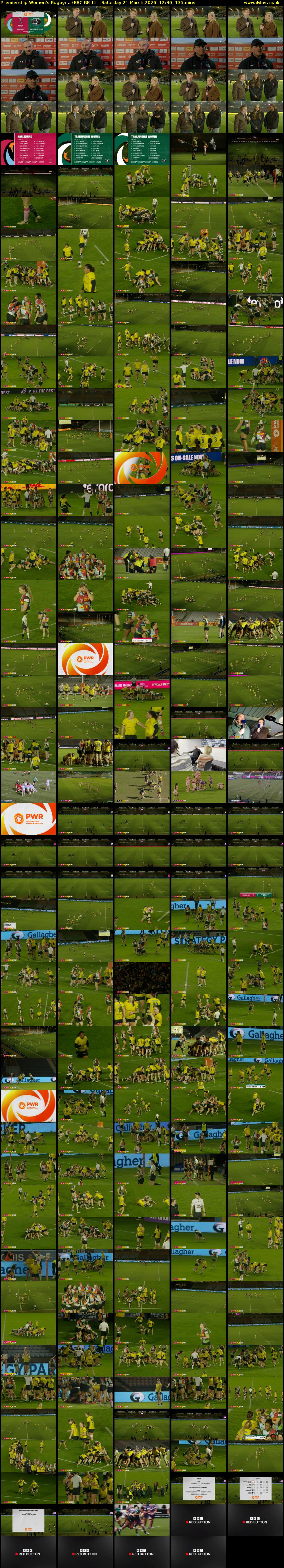 Premiership Women's Rugby:... (BBC RB 1) Saturday 21 March 2026 12:30 - 14:45