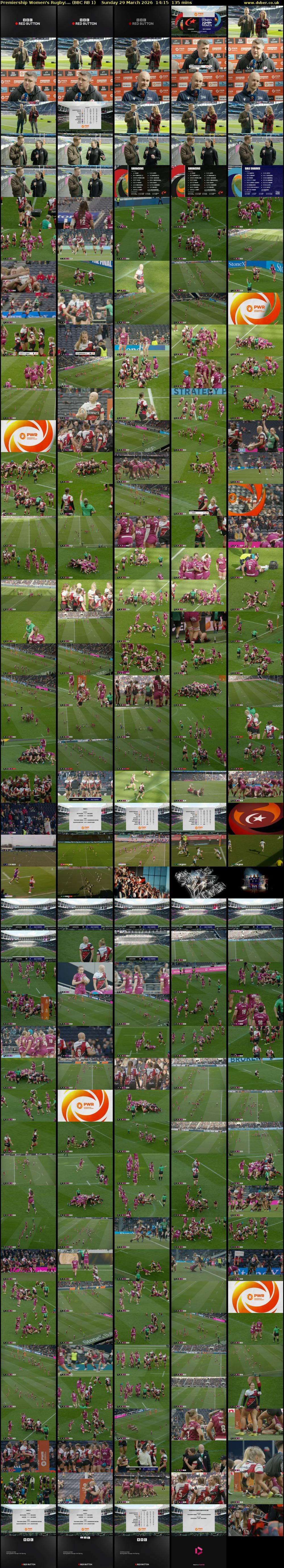 Premiership Women's Rugby:... (BBC RB 1) Sunday 29 March 2026 14:15 - 16:30