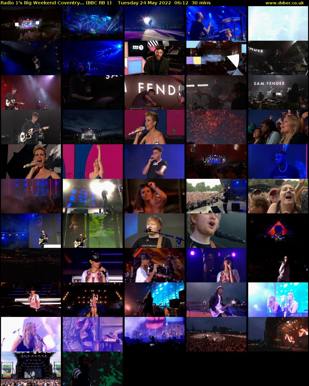 Radio 1's Big Weekend Coventry... (BBC RB 1) Tuesday 24 May 2022 06:12 - 06:42