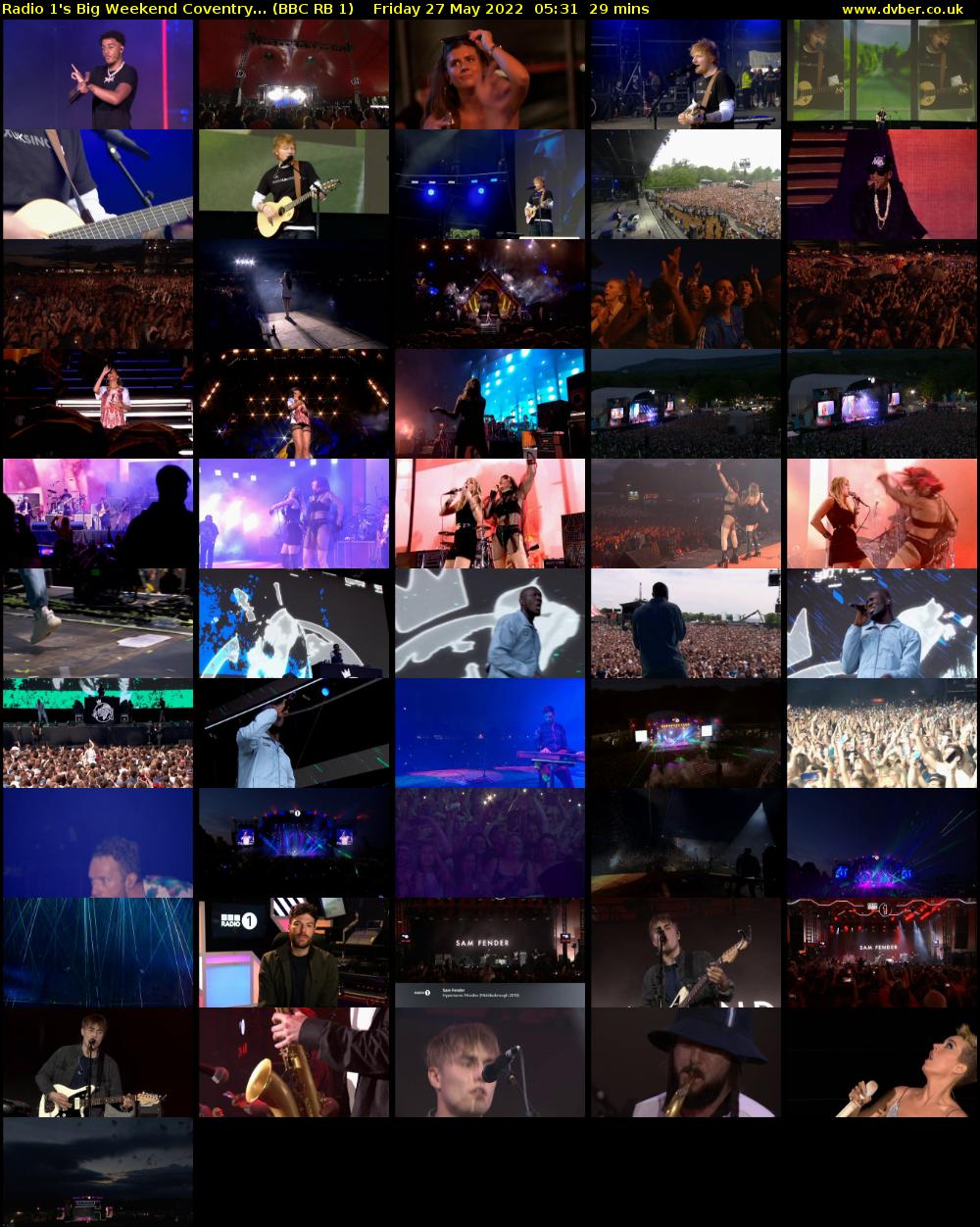 Radio 1's Big Weekend Coventry... (BBC RB 1) Friday 27 May 2022 05:31 - 06:00