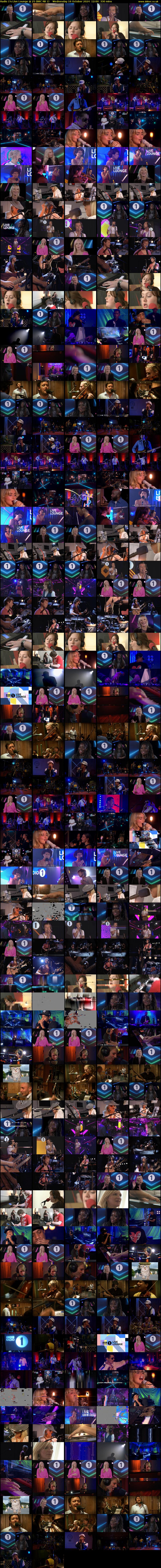 Radio 1's Live Lounge @ 25 (BBC RB 1) Wednesday 16 October 2024 12:00 - 17:30