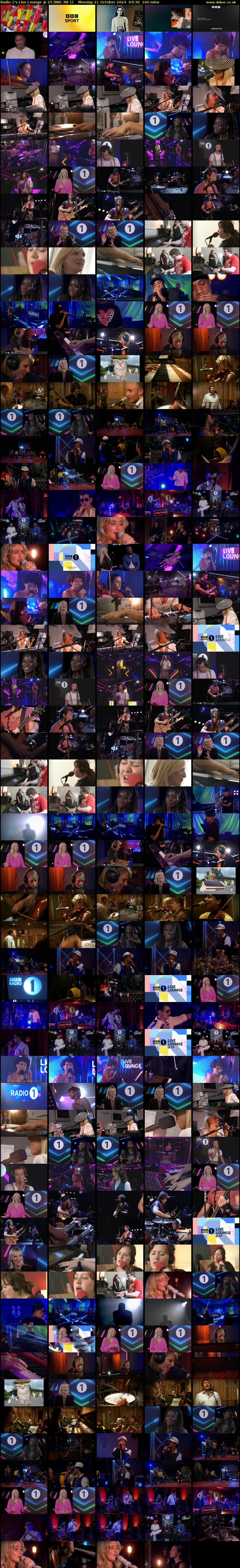 Radio 1's Live Lounge @ 25 (BBC RB 1) Monday 21 October 2024 03:30 - 06:10