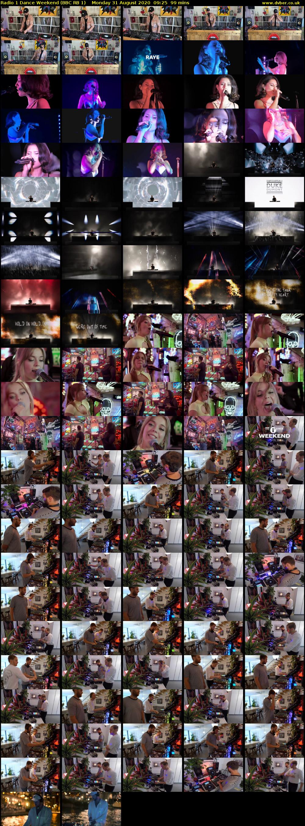 Radio 1 Dance Weekend (BBC RB 1) Monday 31 August 2020 09:25 - 11:04