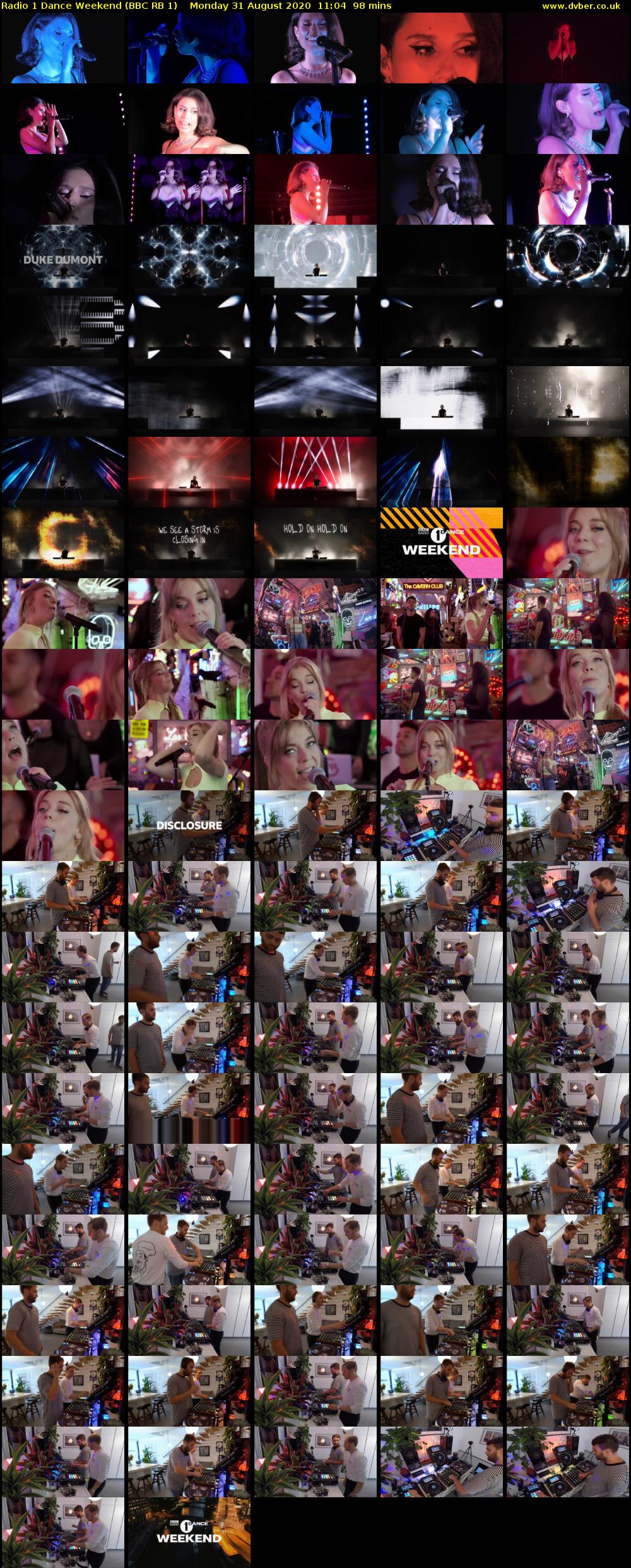 Radio 1 Dance Weekend (BBC RB 1) Monday 31 August 2020 11:04 - 12:42
