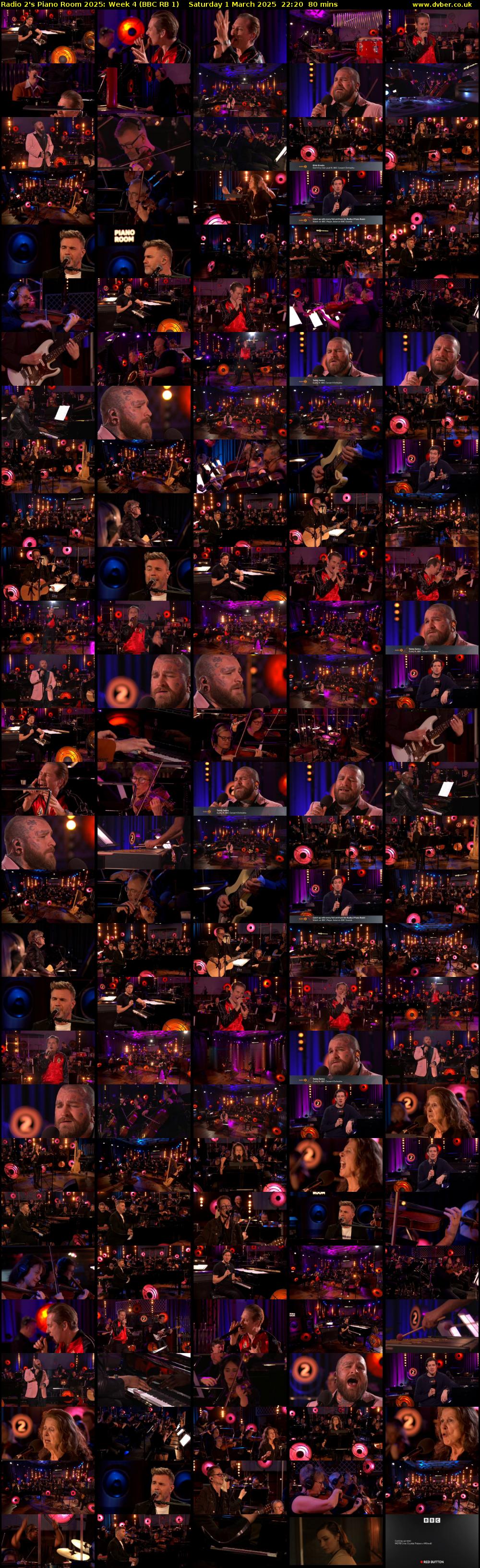 Radio 2's Piano Room 2025: Week 4 (BBC RB 1) Saturday 1 March 2025 22:20 - 23:40