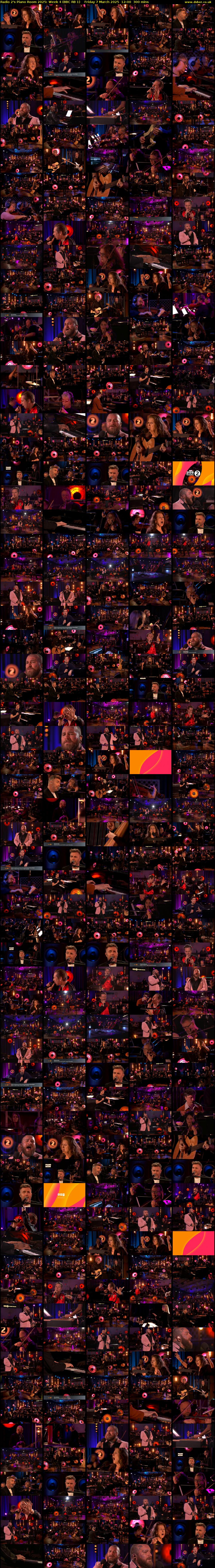 Radio 2's Piano Room 2025: Week 4 (BBC RB 1) Friday 7 March 2025 12:00 - 17:00