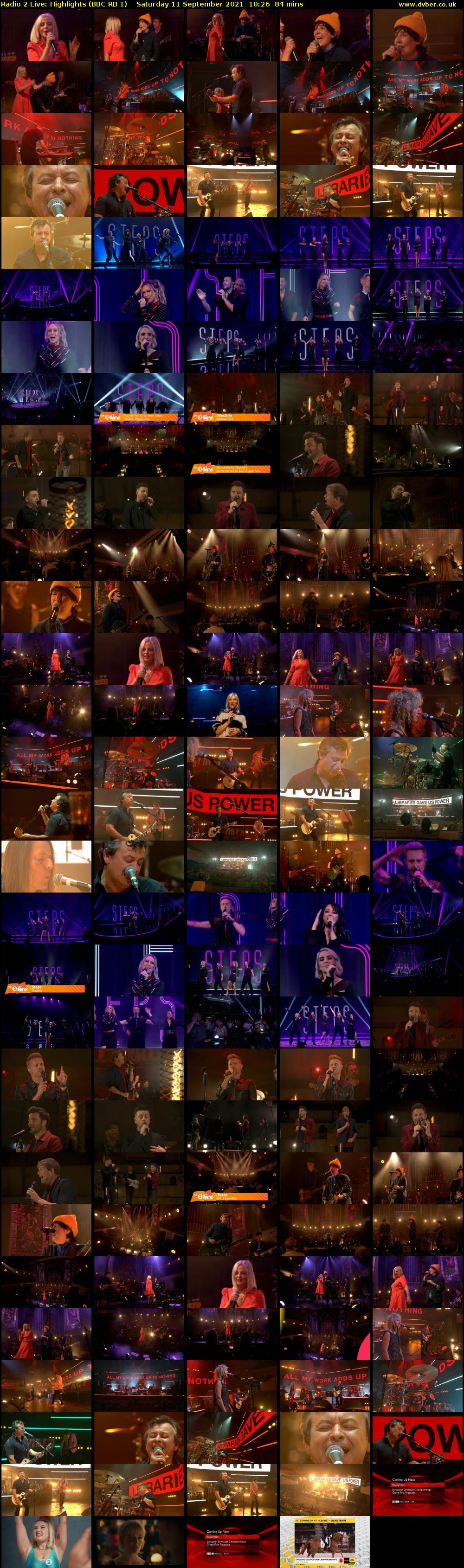 Radio 2 Live: Highlights (BBC RB 1) Saturday 11 September 2021 10:26 - 11:50