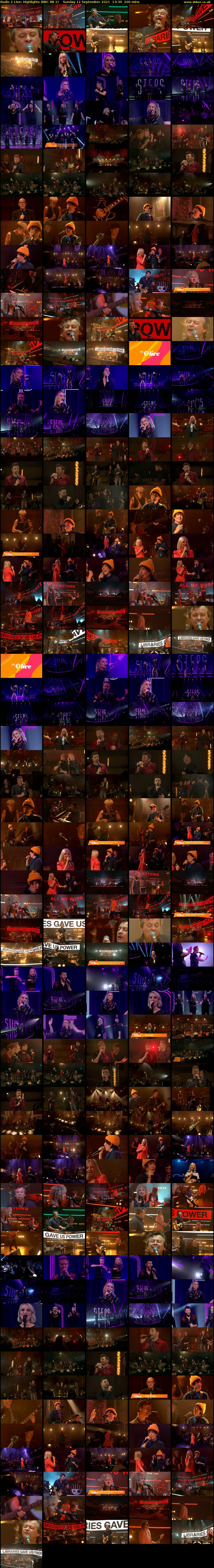 Radio 2 Live: Highlights (BBC RB 1) Sunday 12 September 2021 13:39 - 16:59